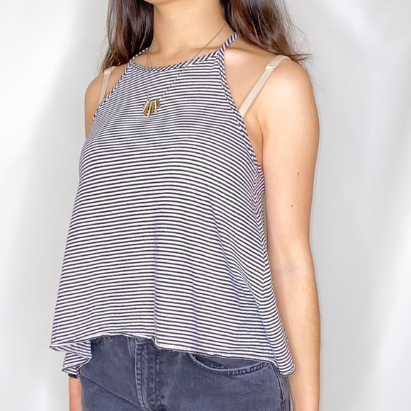STRIPPED HALTER TANK HOLLISTER - Picture 3 of 10